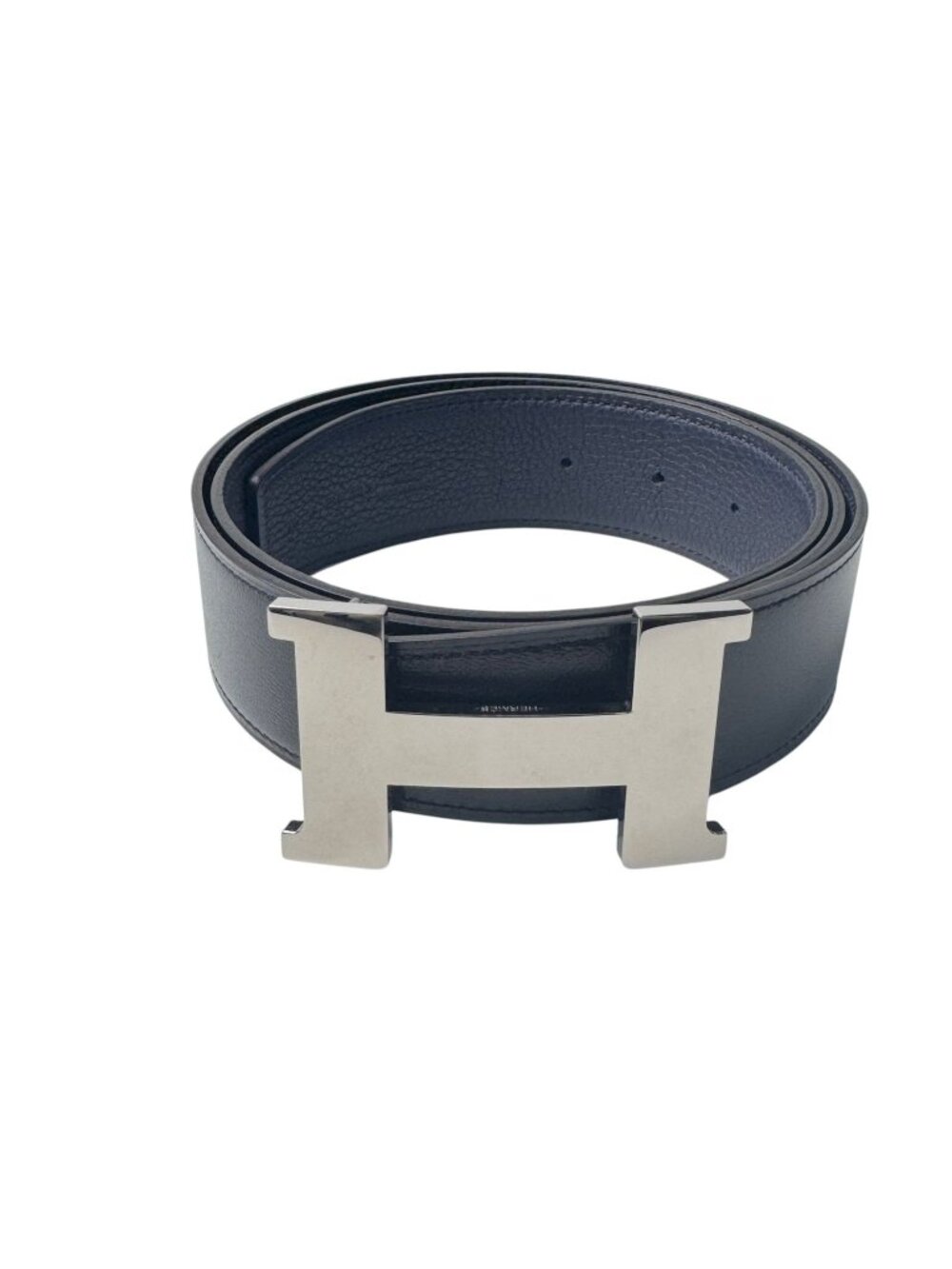 Hermes Constance Belt Black Silver